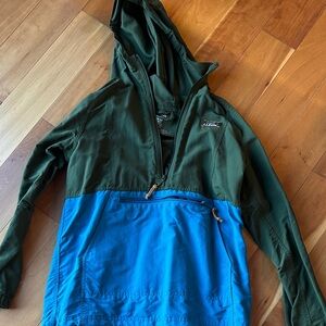 L.L. Bean Kids Forest Green and Sky Blue jacket